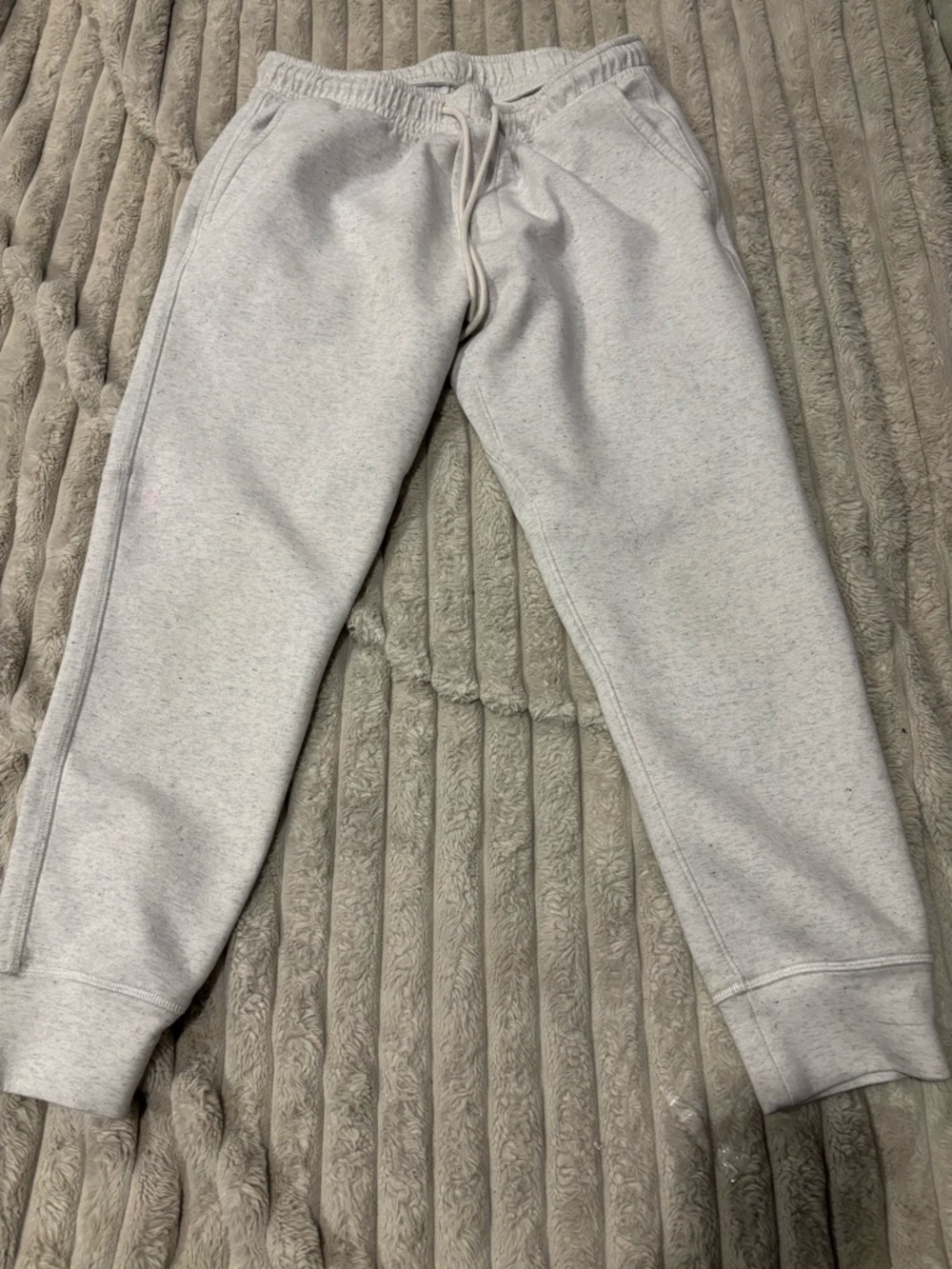 Light Heather Gray Drawstring Sweatpants size large